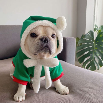 Dog Christmas Outfits Hoodie for Medium Dogs by Frenchiely 