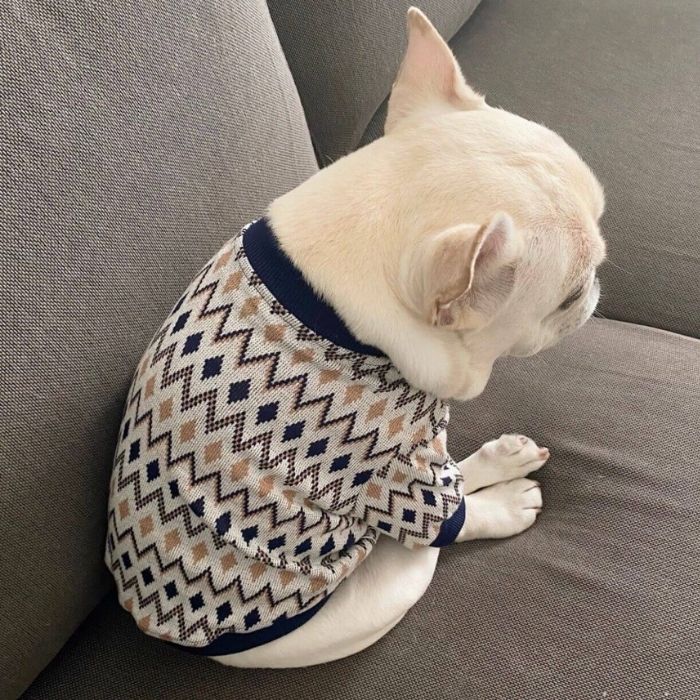 Dog Classic Stretchy Cardigan for Medium Large Dogs by Frenchiely 
