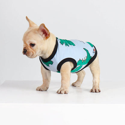 dog cartoon dinosaurs shirts for medium dogs by Frenchiely