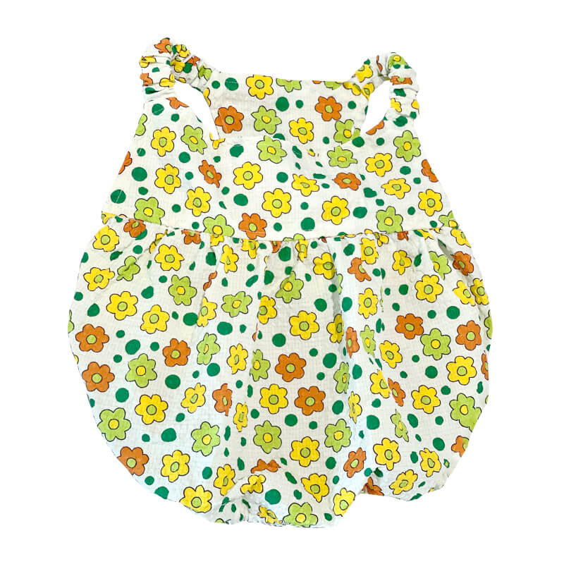 Dog Green Floral Dress for small medium dogs by Frenchiely
