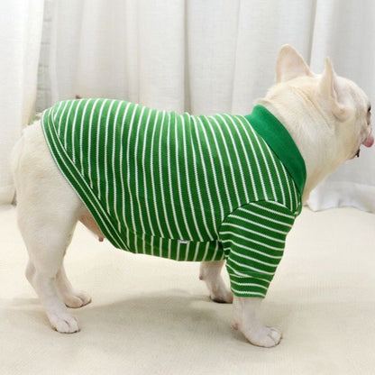 french bulldog winter polo shirt