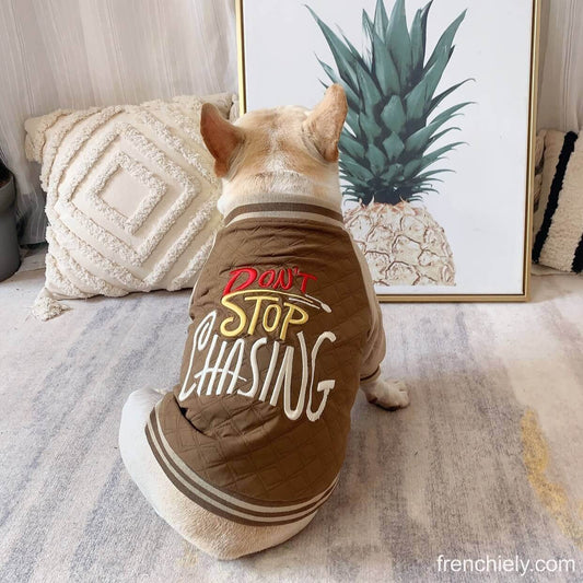 dog Khaki jacket coat for small medium dogs by Frenchiely 
