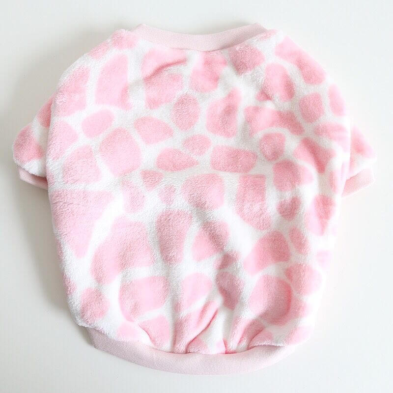 Dog Pink Leopard Pullover Sweater FOR MEDIUM DOGS BY FRENCHIELY.COM