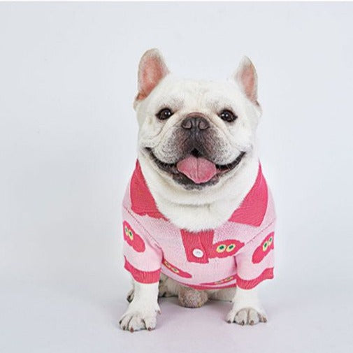 dog pink pullover sweater for small medium dogs