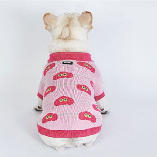 dog pink pullover sweater for small medium dogs