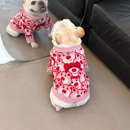 Dog bear sweater for small medium dogs by Frenchiely