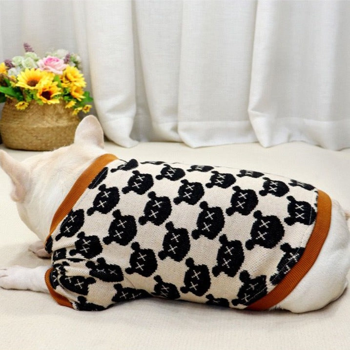 frenchiely dog cardigan sweater 