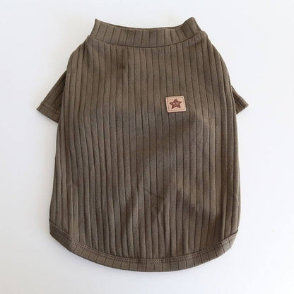 Dog Soft Stretchy Shirt with star pattern for medium dogs 