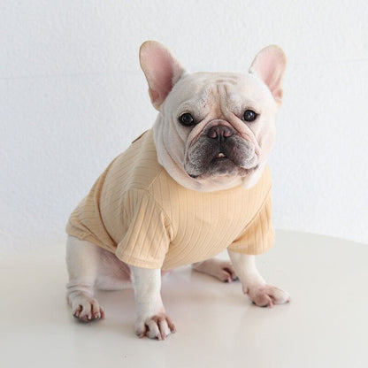 Dog Soft Stretchy Shirt with star pattern for french bulldogs