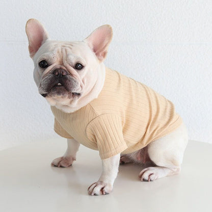 Dog Soft Stretchy Shirt in beige