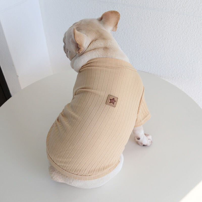 Dog Soft Shirt with star pattern for small medium dogs 