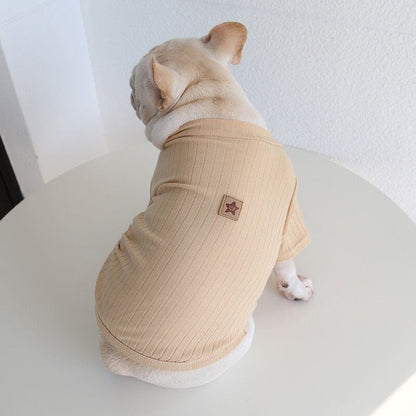 Dog Soft Shirt with star pattern for small medium dogs 