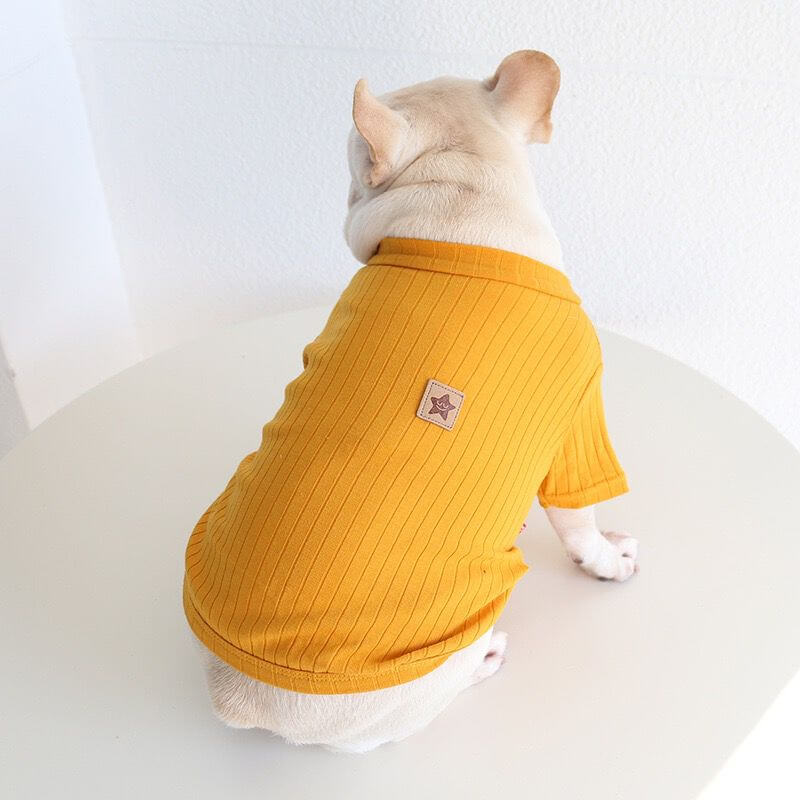 Dog yellow Shirt for small medium dogs 