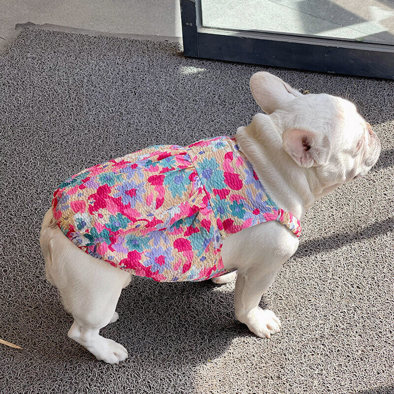 Dog Comfy Floral Dress for medium large dogs by Frenchiely