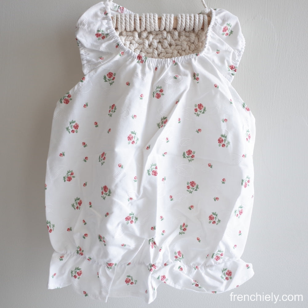dog white floral dress for small dogs by Frenchiely