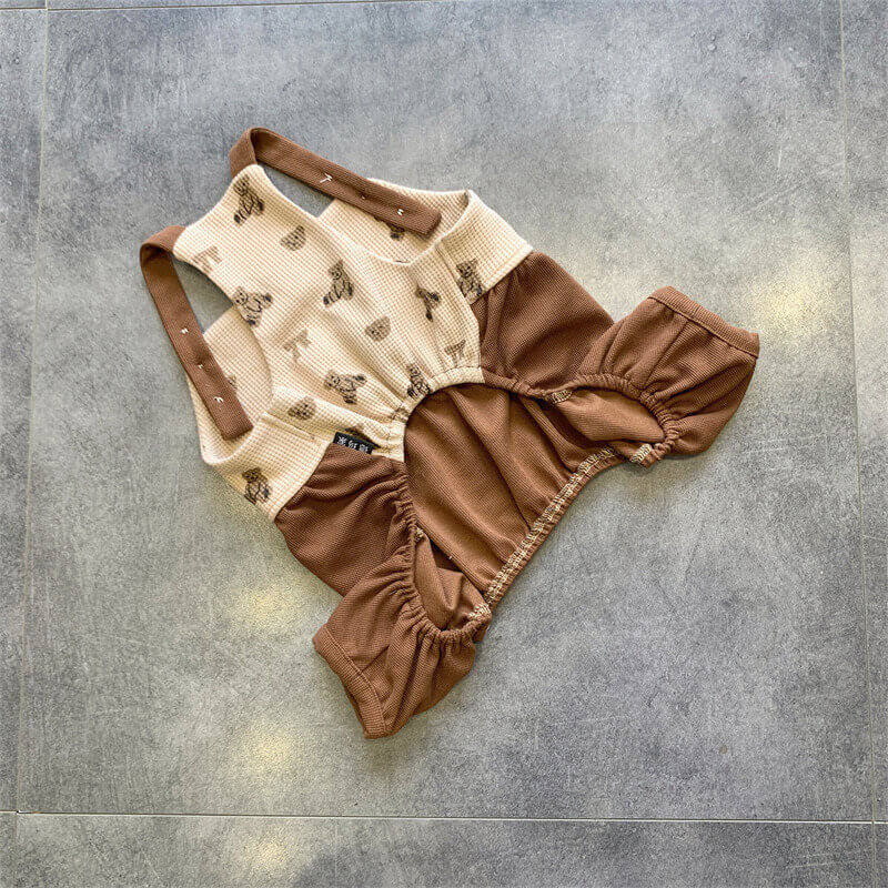 Frenchiely dog overalls jumpsuit 