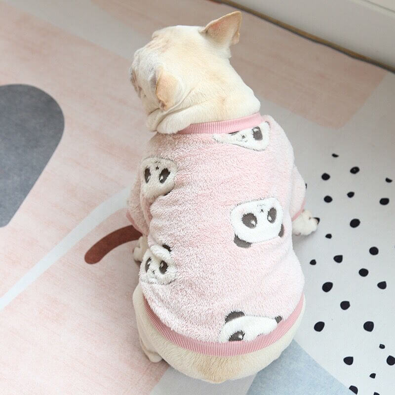 Dog Pink Leopard Pullover Sweater FOR FRENCH BULLDOGS BY FRENCHIELY 