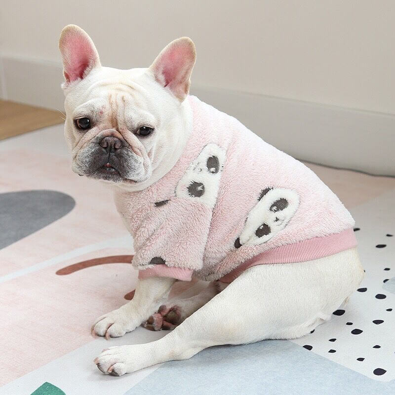 Dog Pink Leopard Pullover Sweater FOR FRENCH BULLDOGS BY FRENCHIELY 