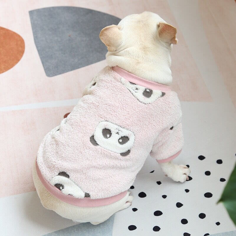 Dog Pink Leopard Pullover Sweater FOR FRENCH BULLDOGS BY FRENCHIELY 