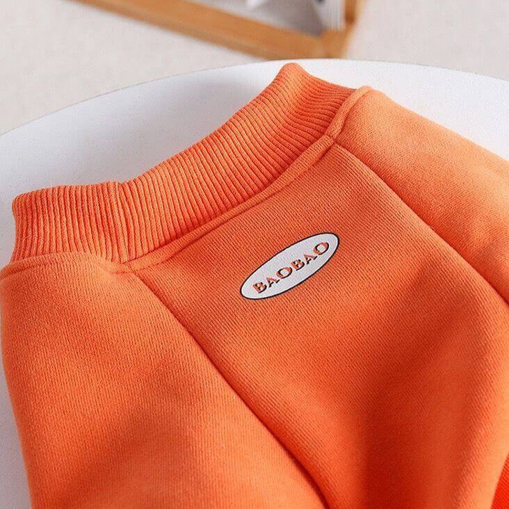 Dog Warm Pajamas in Orange for small medium dogs by Frenchiely 