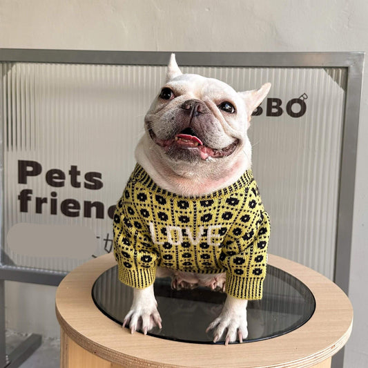 Dog stylish Pullover Sweater for medium dog breeds 