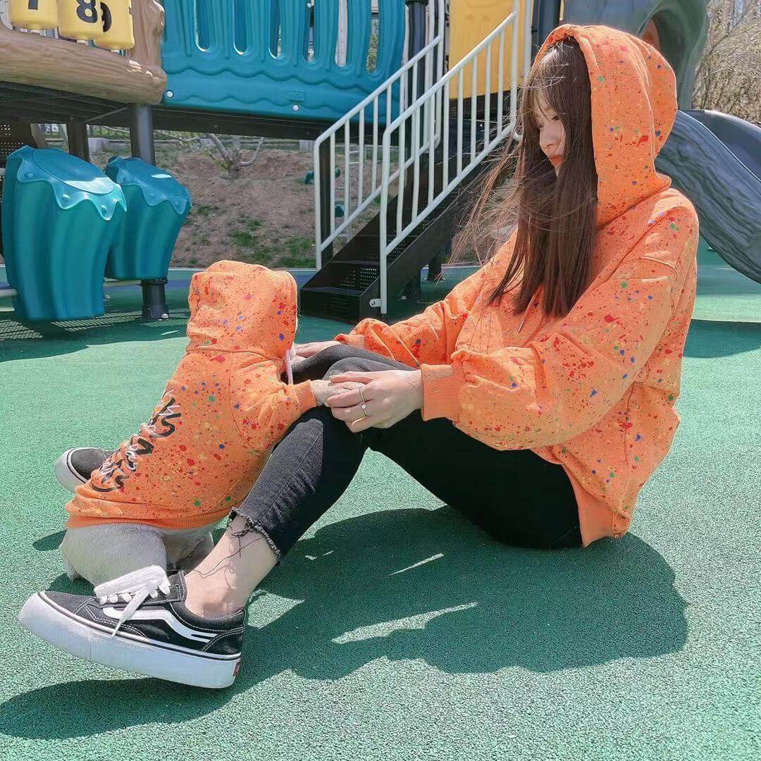 Dog Mom Matching Clothes Hoodie- Frenchiely 