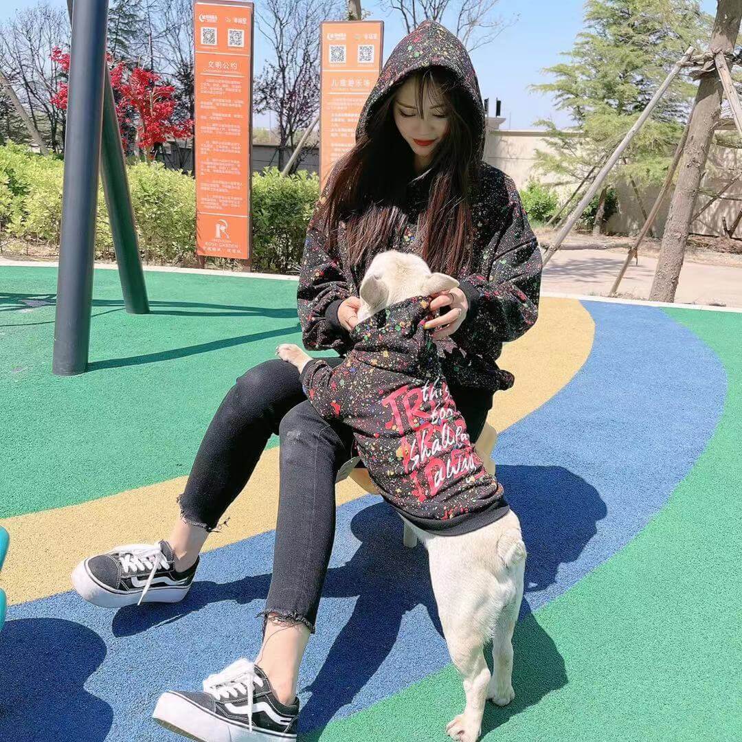 Dog Mom Matching Clothes Hoodie- Frenchiely 