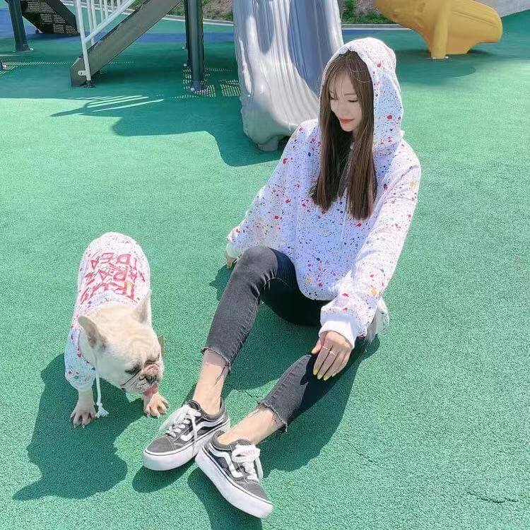 Dog Mom Matching Clothes Hoodie- Frenchiely 