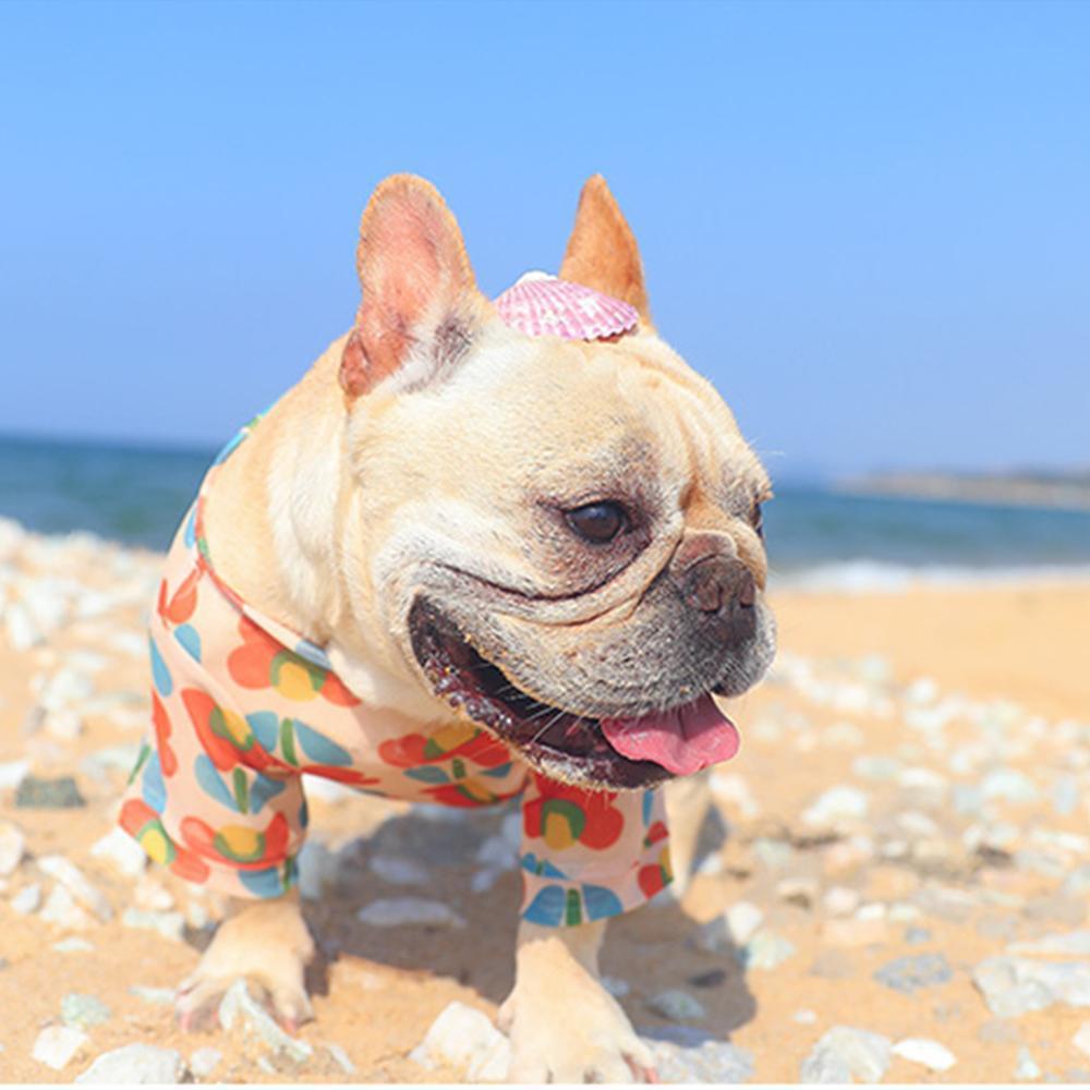 Dog Floral Sunscreen Protection Shirts for Large Dogs - Frenchiely