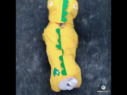 Cartoon Dog Dinosaur Waterproof Rain Jacket Coat by Frenchiely