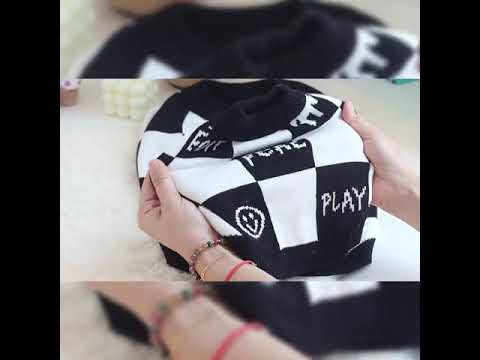 Dog Blackcheck Pullover Sweater for French Bulldogs by Frenchiely