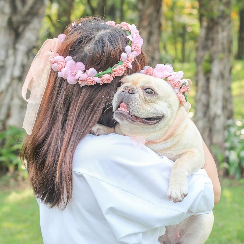 Dog Wedding Garland for Medium Dogs - Frenchiely