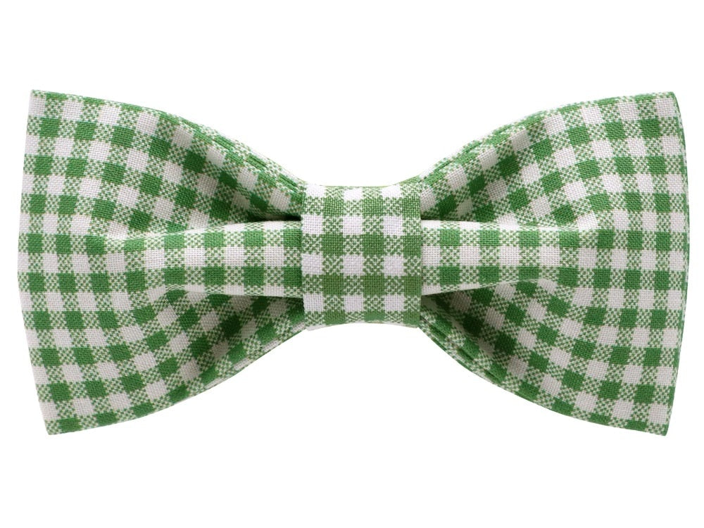 Dog Green Plaid  Collar Bowtie for Medium Dogs - Frenchiely