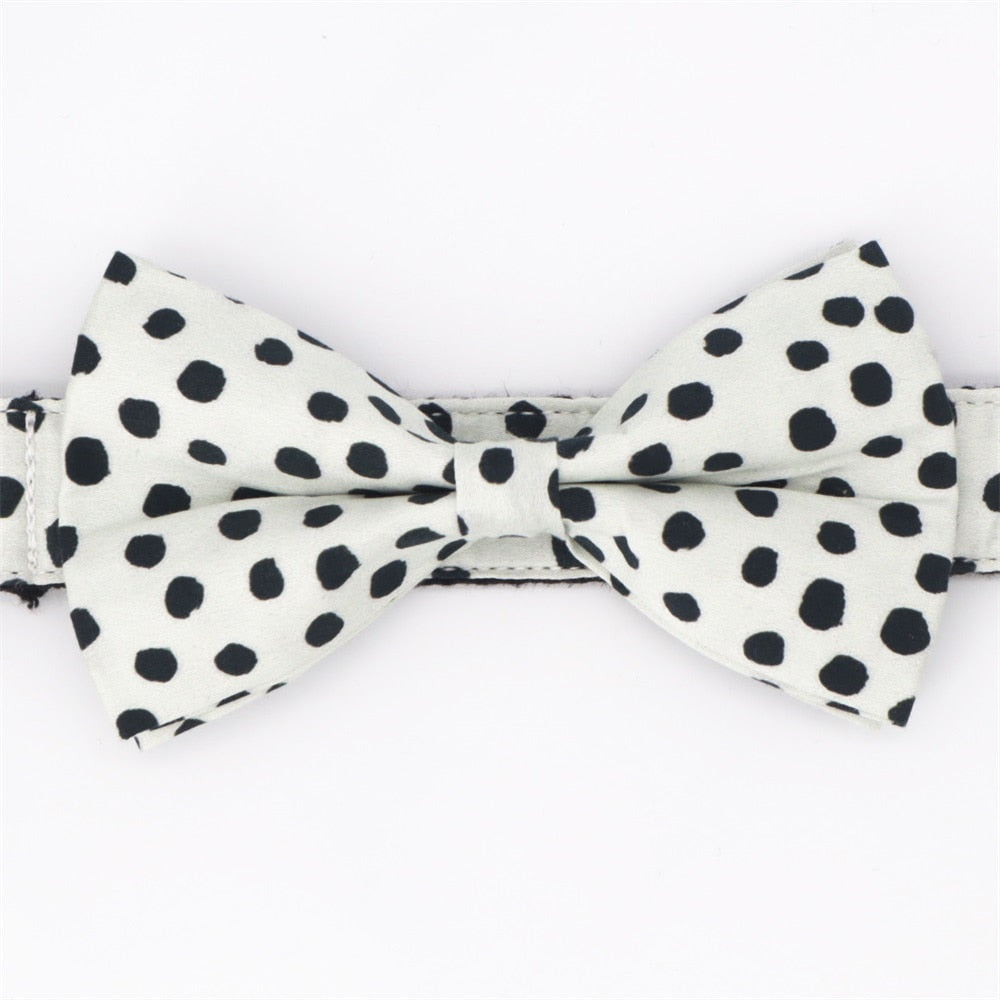 Dog Polka Collar Bow tie - Frenchiely