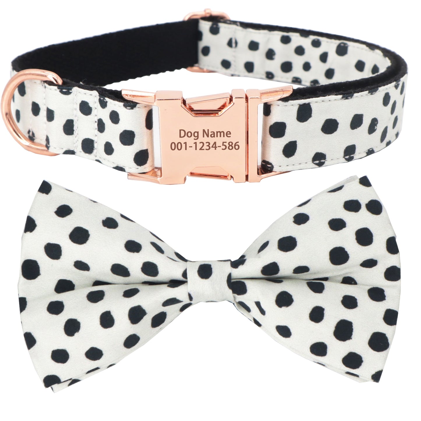 Dog Polka Collar Bow tie - Frenchiely