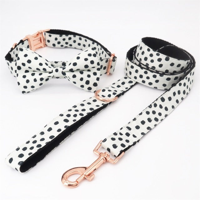 Dog Polka Collar Bow tie