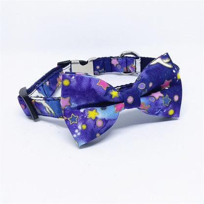 Dog Unicorn Collar with Bow Tie for Medium Dogs - Frenchiely