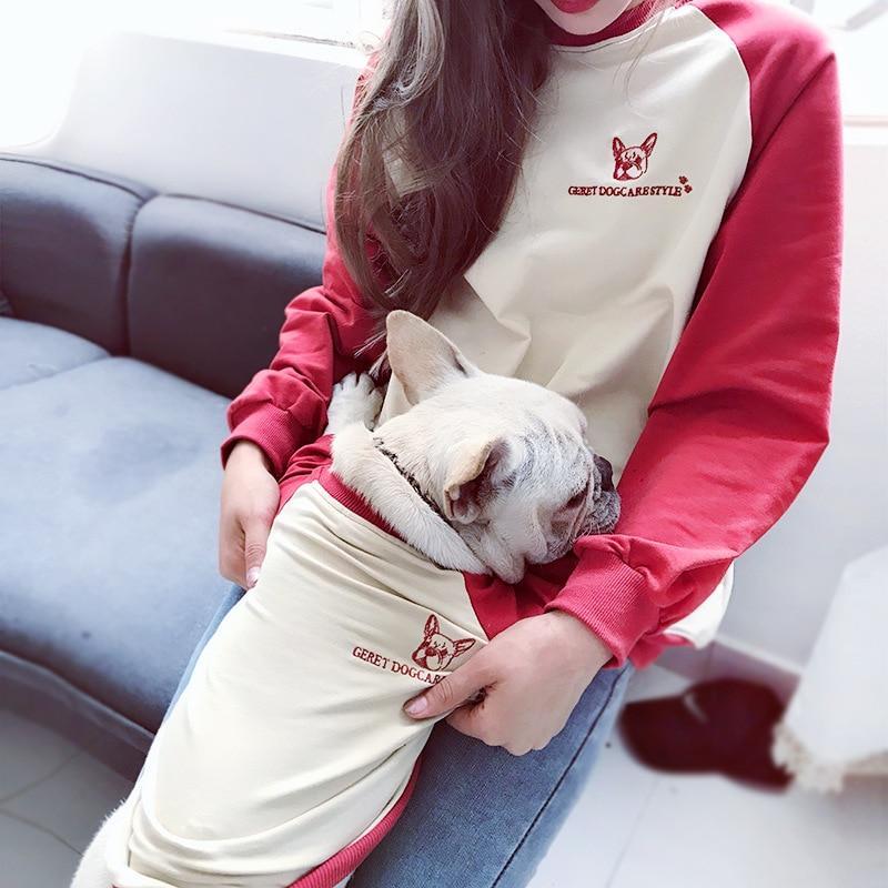 Matching Dog and Owner Face Shirts - Frenchiely