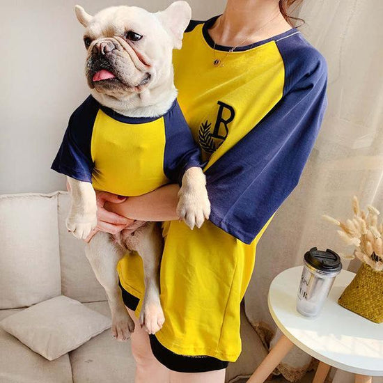 Summer Matching Shirts for Human and Dog Cute Girl Dog Clothes