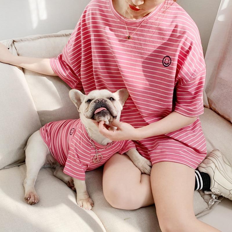 Stripe Dog Owner Matching Apparel - Frenchiely