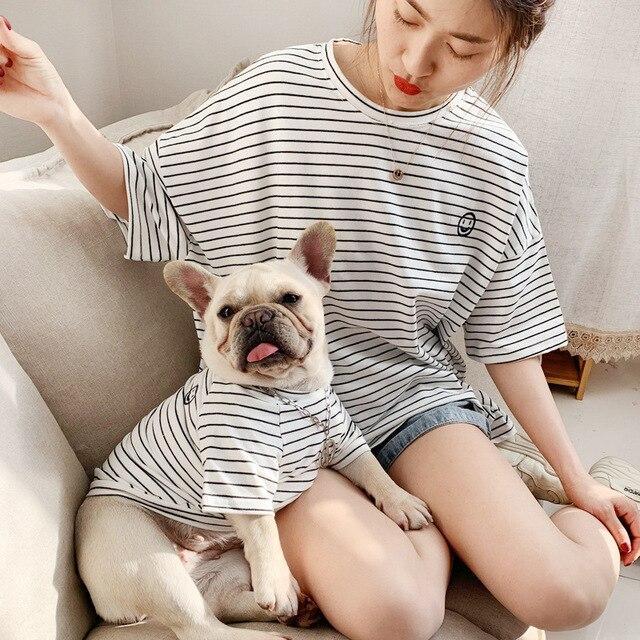Stripe Dog Owner Matching Apparel - Frenchiely
