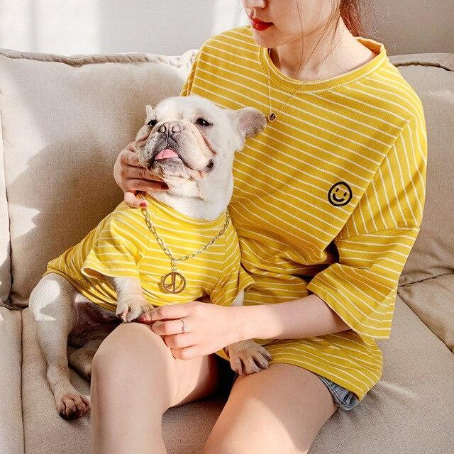 Stripe Dog Owner Matching Apparel - Frenchiely